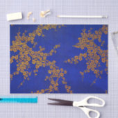 Papier Mousseline Cerisiers japonais floraux orientaux (Artisanat)