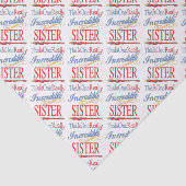 Papier Mousseline C'Est Un Vraiment Incroyable Cadeau Soeur (Détail)