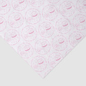 Papier Mousseline C'est une fille ! faire-part (Détail)