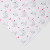 Papier Mousseline C'est une fille : mignonne Motif de canard (Détail)