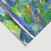 Papier Mousseline Cézanne - Dans les Bois, célèbre peinture (Détail)