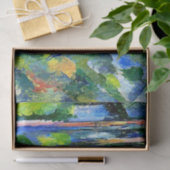 Papier Mousseline Cézanne - Dans les Bois, célèbre peinture (Cadeau)