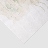 Papier Mousseline Chaîne de notes pour oiseaux jaunes (Détail)