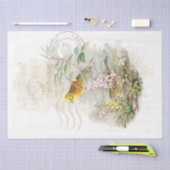 Papier Mousseline Chaîne de notes pour oiseaux jaunes (Artisanat)