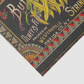 Papier Mousseline Chaîne Étiquette de haricot Vegetable Pays (Détail)