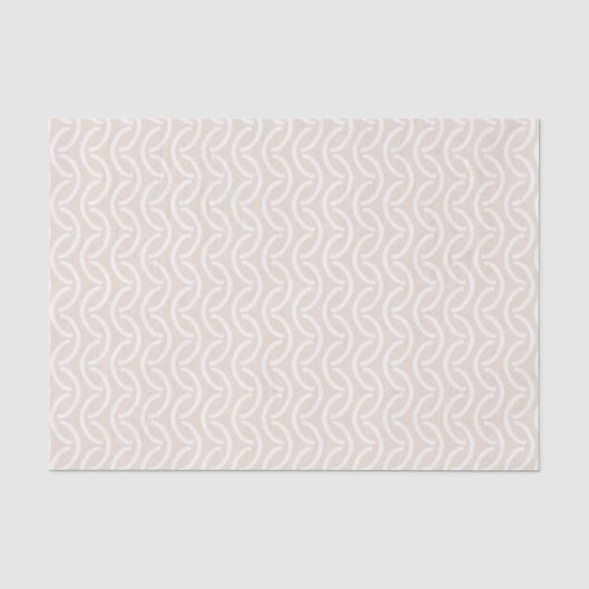 Papier Mousseline Chaîne Oatmeal Déformée Moderne (Recto)