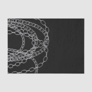 Papier Mousseline Chaînes d'argent Black Hip hop Danse fête d'annive