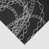 Papier Mousseline Chaînes d'argent Black Hip hop Danse fête d'annive (Détail)