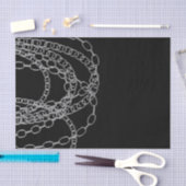 Papier Mousseline Chaînes d'argent Black Hip hop Danse fête d'annive (Artisanat)