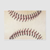 Papier Mousseline Chaînes de baseball rustiques verticales (Recto)