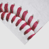 Papier Mousseline Chaînes de dentelle rouge de baseball blanc (Détail)
