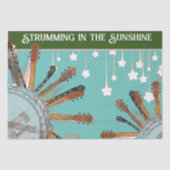 PAPIER MOUSSELINE CHAÎNES DE GUITARE AU SOLEIL (Recto)