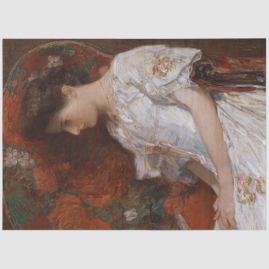 Papier Mousseline Chaire victorienne de Childe Hassam (Recto)