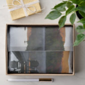 Papier Mousseline Chaises Adirondack Heart Lake Fall (Cadeau)