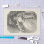 Papier Mousseline Chakespeare noir et blanc de Titania de découpage (Artisanat)