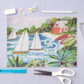 Papier Mousseline Chalet rouge de la Baie II (Artisanat)