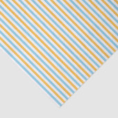 Papier Mousseline Chaleureux Jaune et Bleu Ciel (Détail)
