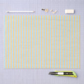 Papier Mousseline Chaleureux Jaune et Bleu Ciel (Artisanat)