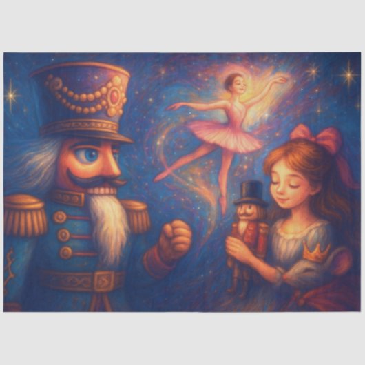 Papier Mousseline Chalk Dessin Cute Nutcracker Ballet Noël (Recto)