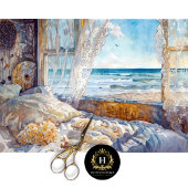 Papier Mousseline Chambre Caravane Vue Découpage