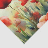 Papier Mousseline Champ d'aquarelle à fleurs (D) (Détail)