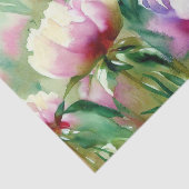 Papier Mousseline Champ d'aquarelle des fleurs-pivoines (A) (Détail)