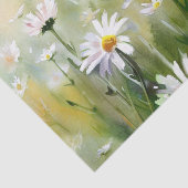Papier Mousseline Champ d'aquarelle Fleurs-Daisy (C) (Détail)