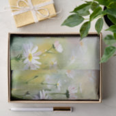 Papier Mousseline Champ d'aquarelle Fleurs-Daisy (C) (Cadeau)