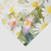 Papier Mousseline Champ d'aquarelle Fleurs-Daisy (D) (Détail)