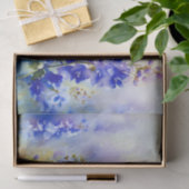 Papier Mousseline Champ d'aquarelle Fleurs-Delphinium (D) (Cadeau)