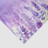 Papier Mousseline Champ d'aquarelle Fleurs-Lavande (C) (Détail)