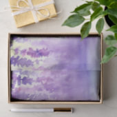 Papier Mousseline Champ d'aquarelle Fleurs-Lavande (C) (Cadeau)