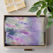 Papier Mousseline Champ d'aquarelle Fleurs-Lavande (D) (Cadeau)