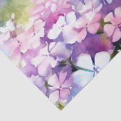 Papier Mousseline Champ d'aquarelle Fleurs-Phlox (D) (Détail)