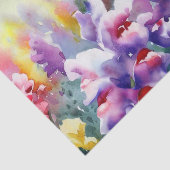 Papier Mousseline Champ d'aquarelle Fleurs-Snapdragon (D) (Détail)