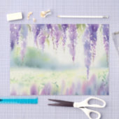 Papier Mousseline Champ d'aquarelle Fleurs-Wisteria (D) (Artisanat)