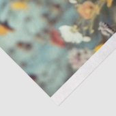 Papier Mousseline Champ de belles fleurs avec marguerites dédécoupag (Détail)