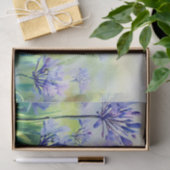 Papier Mousseline Champ de fleurs-Agapanthus, (D) Aquarelle (Cadeau)