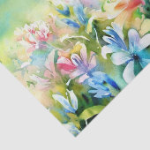 Papier Mousseline Champ de fleurs - Aquarelle (B) (Détail)