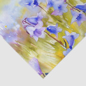 Papier Mousseline Champ de fleurs-Bluebell (B) Aquarelle (Détail)