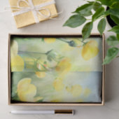 Papier Mousseline Champ de Fleurs-Bouttercups (B) Aquarelle (Cadeau)