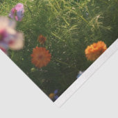 Papier Mousseline Champ de fleurs découpage (Détail)