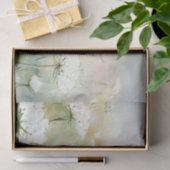 Papier Mousseline Champ de fleurs-dentelle de la reine Anne (B) Aqua (Cadeau)