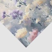 Papier Mousseline Champ de fleurs-Dusty Miller (A) Aquarelle (Détail)