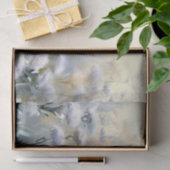 Papier Mousseline Champ de fleurs-Dusty Miller (B) Aquarelle (Cadeau)