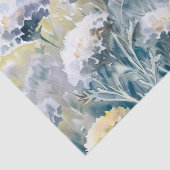 Papier Mousseline Champ de fleurs-Dusty Miller (C) Aquarelle (Détail)