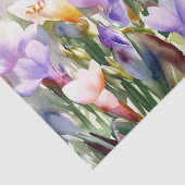 Papier Mousseline Champ de fleurs-Freesia (A) Aquarelle (Détail)