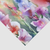 Papier Mousseline Champ de Fleurs-Gladiolus (A) Aquarelle (Détail)
