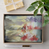 Papier Mousseline Champ de Fleurs-Gladiolus (C) Aquarelle (Cadeau)