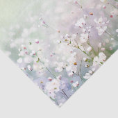 Papier Mousseline Champ de fleurs-Gypsophila (D) Aquarelle (Détail)